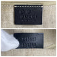 GUCCI Handbag 449657 leather Black GoldMetal Handbag Shoulder Bag Micro Guccisima Women Used Authentic