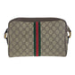 GUCCI Shoulder Bag 517060 GG Supreme canvas, leather Beige Gold Metal Crossbody Shoulder Bag Sherry Line Ophidia Women Used Authentic