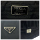 PRADA Tote Bag B8375 Nylon Black SilverMetal Tote Bag Shoulder Bag Test Triangle With logo Women Used Authentic
