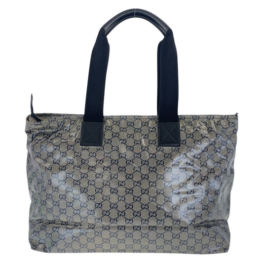 GUCCI Tote Bag 155524 Coated canvas Gray black Tote Bag Shoulder Bag Shoulder Bag Women(Unisex) Used Authentic