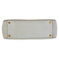 PRADA Tote Bag leather White GoldMetal Tote Bag handbag Safiano Galleria Women Used Authentic