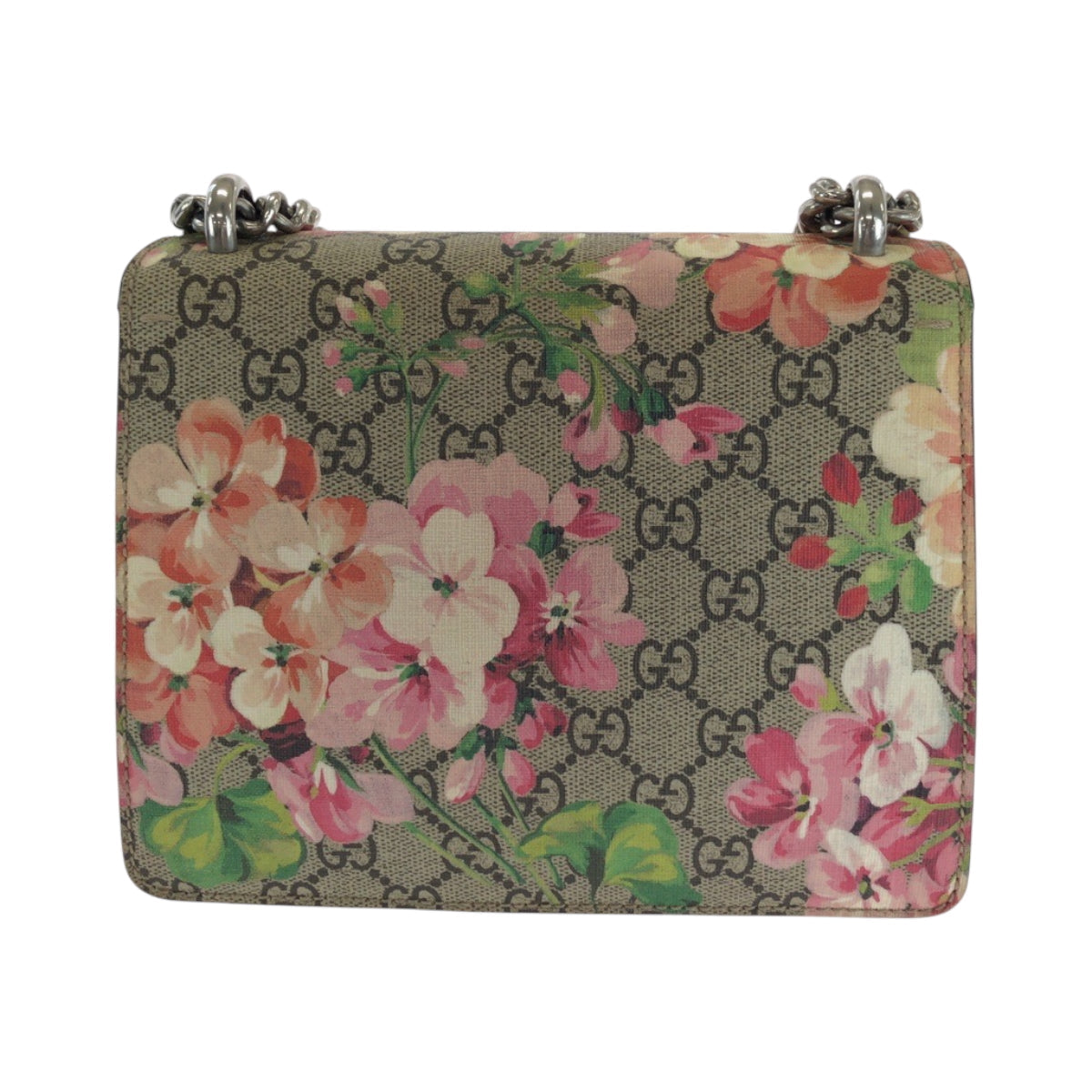 GUCCI Shoulder Bag 421970 GG Supreme Canvas Beige Multicolor SilverMetal GG Blooms Dionysus