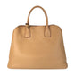 PRADA Handbag leather Beige Gold Metal Handbag Shoulder Bag 2way Safiano Women Used Authentic