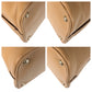 PRADA Handbag leather Beige Gold Metal Handbag Shoulder Bag 2way Safiano Women Used Authentic