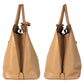 PRADA Handbag leather Beige Gold Metal Handbag Shoulder Bag 2way Safiano Women Used Authentic