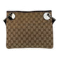 GUCCI Shoulder Bag 120841 GG canvas, leather Beige brown Shoulder Bag pochette Women Used Authentic