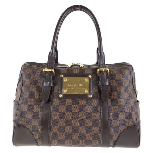 LOUIS VUITTON Handbag N52000 PVC, Leather Brown Gold Metal Handbags Mini Boston Duffel bag Damier Berkeley Women Used Authentic