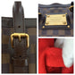LOUIS VUITTON Handbag N52000 PVC, Leather Brown Gold Metal Handbags Mini Boston Duffel bag Damier Berkeley Women Used Authentic