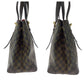 LOUIS VUITTON Tote Bag N51204 PVC Brown Gold Metal Tote Bag Shoulder Bag Damier HamsteadMM Women Used Authentic