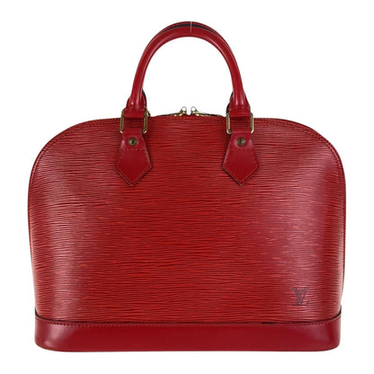 LOUIS VUITTON Handbag M40850 Epi Leather Red Gold Metal Handbag Tote Bag Epi Alma Women Used Authentic