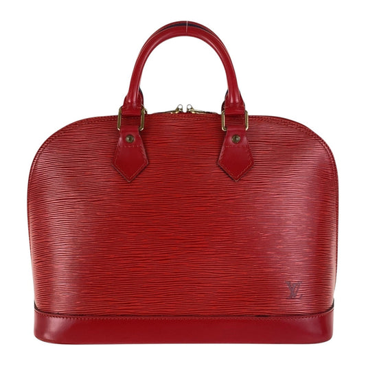 LOUIS VUITTON Handbag M40850 Epi Leather Red Gold Metal Handbag Tote Bag Epi Alma Women Used Authentic