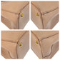 PRADA Handbag leather Beige Pink Beige Gold Metal Handbag Tote Bag Shoulder Bag 2way Safiano Galleria TriangleWith logo Women Used Authentic