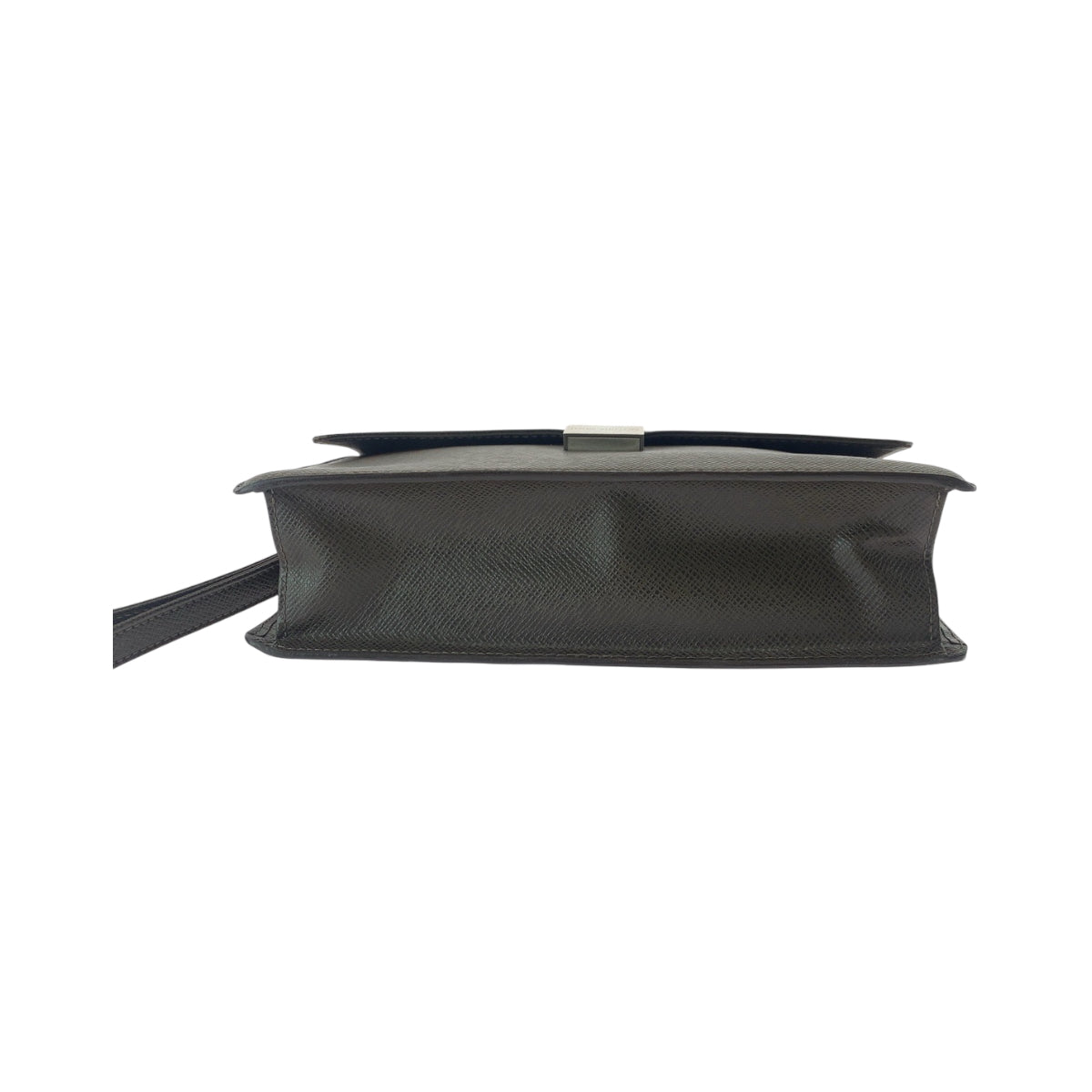 LOUIS VUITTON business bag M30786 Taiga Brown Silver Metal business bag clutch bag Taiga Selenga mens Used Authentic