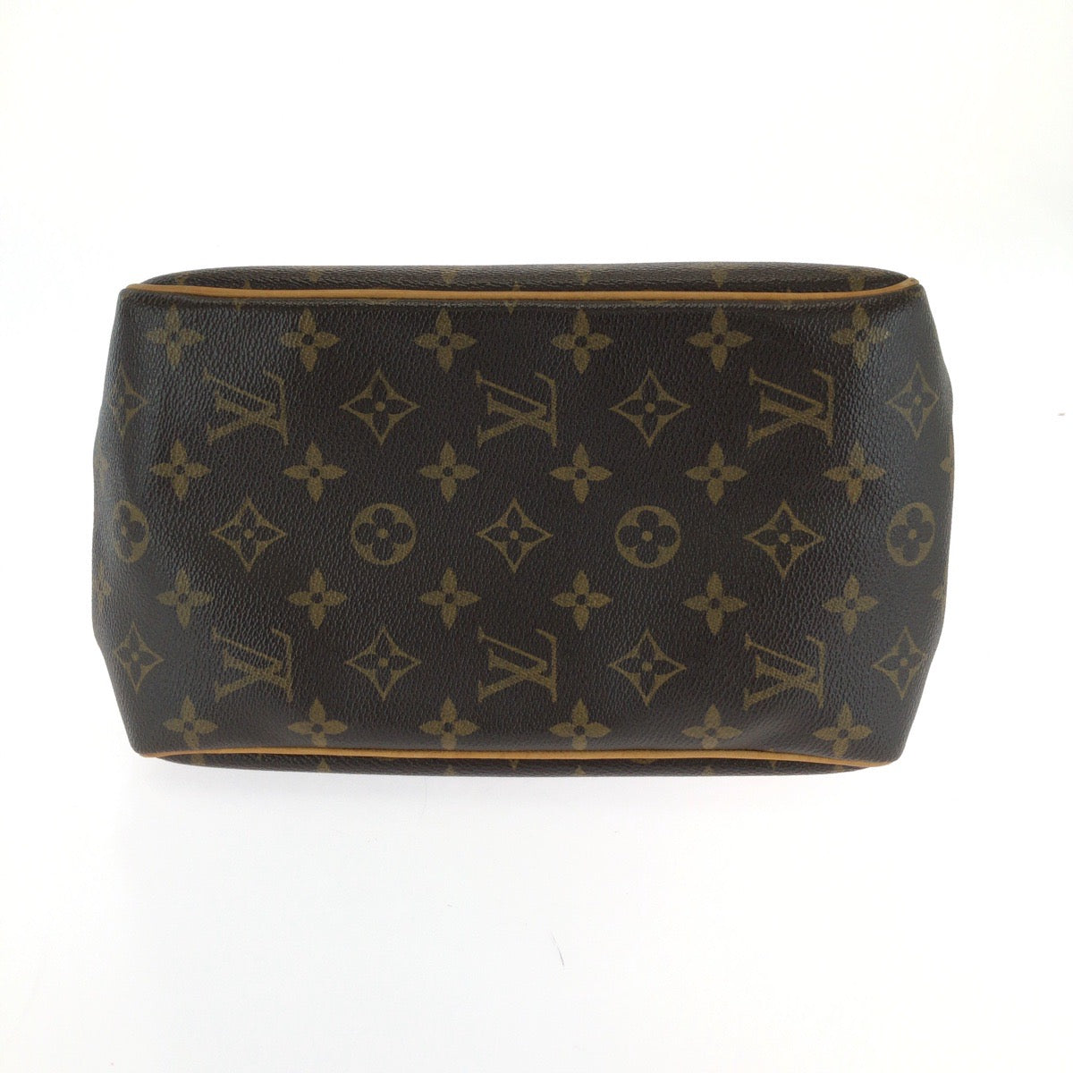 LOUIS VUITTON Handbag M51156 PVC Brown Gold Metal Handbag Tote Bag Monogram Batignolles Women Used Authentic