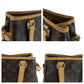 LOUIS VUITTON Handbag M51156 PVC Brown Gold Metal Handbag Tote Bag Monogram Batignolles Women Used Authentic