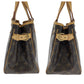 LOUIS VUITTON Handbag M51156 PVC Brown Gold Metal Handbag Tote Bag Monogram Batignolles Women Used Authentic