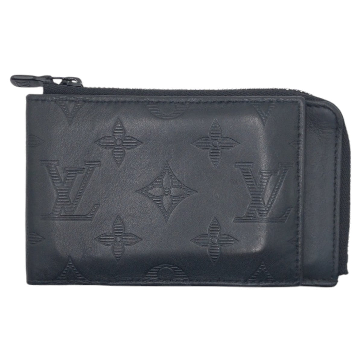 LOUIS VUITTON Coin case M82526 leather Black black Coin case Coin Pocket Compact wallet Monogram hybrid wallet mens(Unisex) Used Authentic