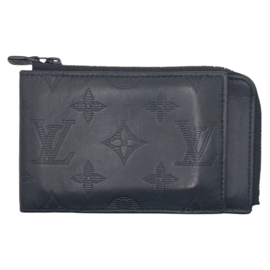 LOUIS VUITTON Coin case M82526 leather Black black Coin case Coin Pocket Compact wallet Monogram hybrid wallet mens(Unisex) Used Authentic