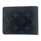 LOUIS VUITTON Bifold Wallet M61695 PVC black black gray Folding wallet Compact wallet Monogram Portefeuille Multripru mens Used Authentic