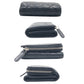CHANEL Tri-fold wallet Caviar skin Black black Tri-fold Wallet Folded Wallet Compact Wallet Matrasse COCO Mark Women Used Authentic