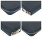 LOUIS VUITTON Long Wallet Purse M58865 leather Navy Blue Silver Metal Long Wallet Purse Taurillon Clemence Zippy Wallet Vertical mens Used Authentic
