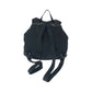 PRADA Backpack Nylon Black SilverMetal Backpack Backpack Test Triangle With logo Women Used Authentic