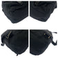 PRADA Backpack Nylon Black SilverMetal Backpack Backpack Test Triangle With logo Women Used Authentic