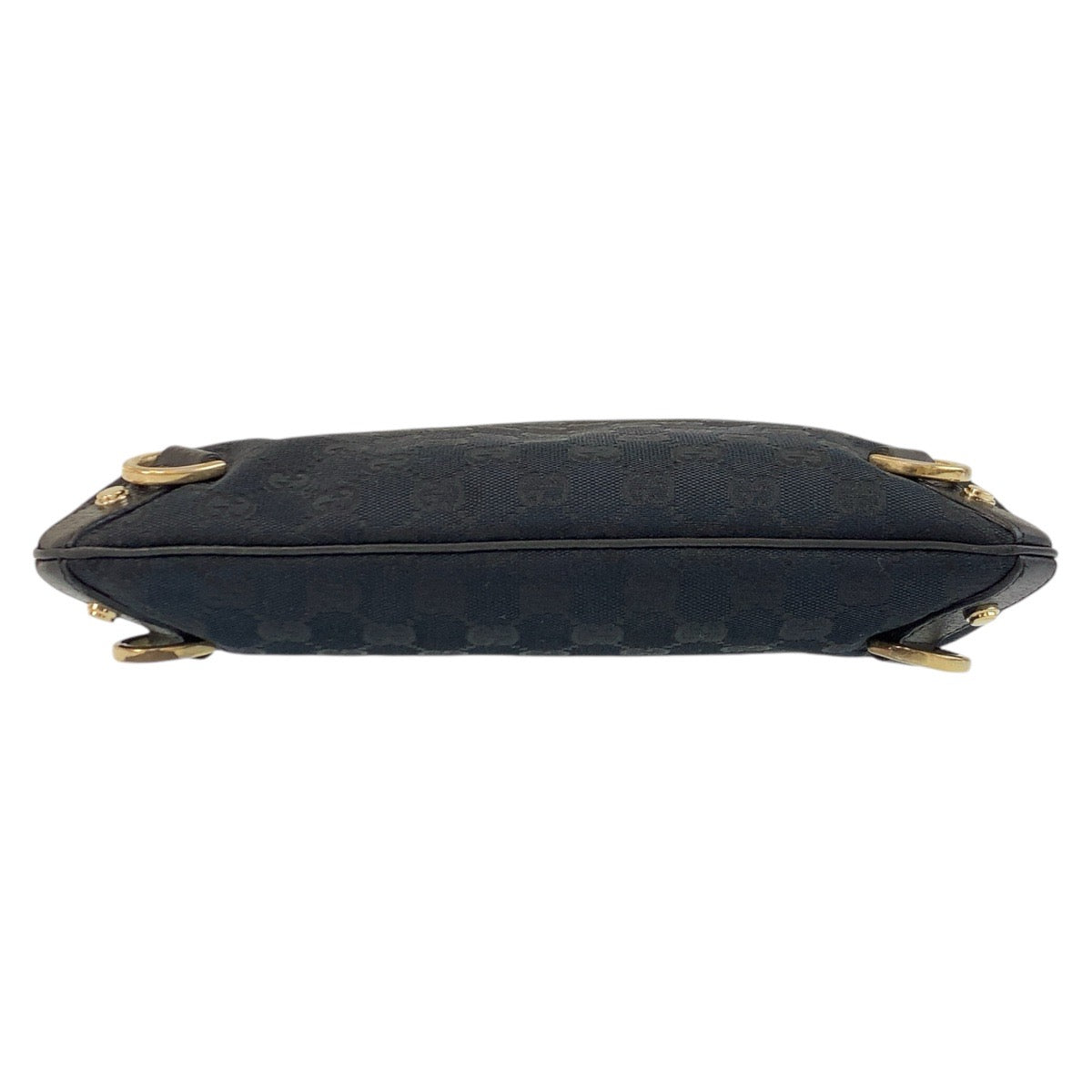 GUCCI Shoulder Bag 131326 GG canvas, leather Black GoldMetal Shoulder Bag Messenger bag Abbey Women Used Authentic