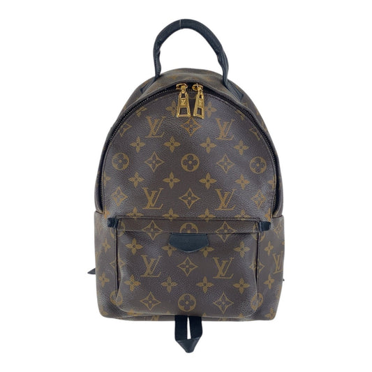 LOUIS VUITTON Backpack M44871 PVC Brown Black Gold Metal Backpack Backpack Monogram Palm Springs PM Women Used Authentic