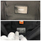 FENDI Backpack 7VZ048 Canvas, Nylon Black Orange Khaki SilverMetal Backpack Backpack Zucca Pattern mens Used Authentic