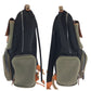 FENDI Backpack 7VZ048 Canvas, Nylon Black Orange Khaki SilverMetal Backpack Backpack Zucca Pattern mens Used Authentic