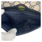 GUCCI Shoulder Bag 10 02 005 GG Supreme canvas, leather Gray Navy Gold Metal Shoulder Bag pochette Sherry Line Old Gucci Women Used Authentic