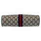 GUCCI Shoulder Bag 10 02 005 GG Supreme canvas, leather Gray Navy Gold Metal Shoulder Bag pochette Sherry Line Old Gucci Women Used Authentic