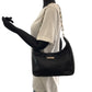 GUCCI Shoulder Bag 001 3873 leather Black SilverMetal Chain Shoulder Bag Hobo Women Used Authentic