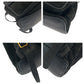 GUCCI Backpack 003 2058 0016 Suede, Leather Black Brown Gold Metal Backpack Backpack Bamboo Women Used Authentic