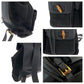 GUCCI Backpack 003 2058 0016 Suede, Leather Black Brown Gold Metal Backpack Backpack Bamboo Women Used Authentic