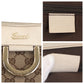 GUCCI Tote Bag 190248 GG canvas, leather Beige Ivory Gold Metal Tote Bag Shoulder Bag Abbey Women Used Authentic