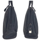 PRADA Tote Bag Nylon Black SilverMetal Tote Bag handbag Test Triangle With logo Women Used Authentic