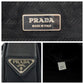 PRADA Shoulder Bag V158 Nylon Black SilverMetal Shoulder Bag Messenger bag Test Triangle With logo mens Used Authentic