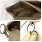PRADA Shoulder Bag leather White SilverMetal Shoulder Bag handbag Safiano Women Used Authentic