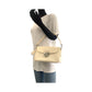 PRADA Shoulder Bag leather White SilverMetal Shoulder Bag handbag Safiano Women Used Authentic