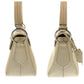 PRADA Shoulder Bag leather White SilverMetal Shoulder Bag handbag Safiano Women Used Authentic
