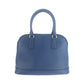 PRADA Shoulder Bag BL0537 leather Blue GoldMetal Shoulder Bag Handbag 2way Safiano Triangle With logo Women Used Authentic