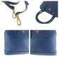 PRADA Shoulder Bag BL0537 leather Blue GoldMetal Shoulder Bag Handbag 2way Safiano Triangle With logo Women Used Authentic