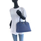 PRADA Shoulder Bag BL0537 leather Blue GoldMetal Shoulder Bag Handbag 2way Safiano Triangle With logo Women Used Authentic