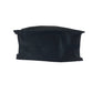 PRADA Handbag Satin Black SilverMetal Handbag Tote Bag logo Women Used Authentic