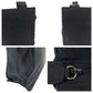 PRADA Handbag Satin Black SilverMetal Handbag Tote Bag logo Women Used Authentic