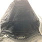 PRADA Shoulder Bag Nylon, Leather Black SilverMetal Shoulder Bag pochette Testo Saffiano Triangle With logo mens Used Authentic