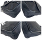 PRADA Shoulder Bag Nylon, Leather Black SilverMetal Shoulder Bag pochette Testo Saffiano Triangle With logo mens Used Authentic