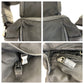 PRADA Shoulder Bag Nylon, Leather Black SilverMetal Shoulder Bag pochette Testo Saffiano Triangle With logo mens Used Authentic